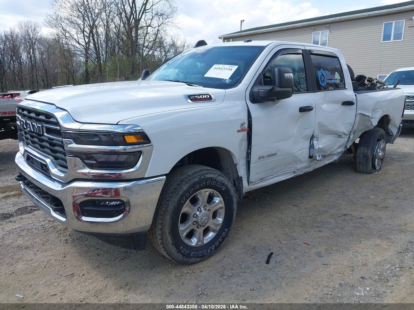 2025 Ram 2500 Ram Big Horn 4X4 6'4 Box white Lot 111044843358 Vin 3C63R5DL6SG530841