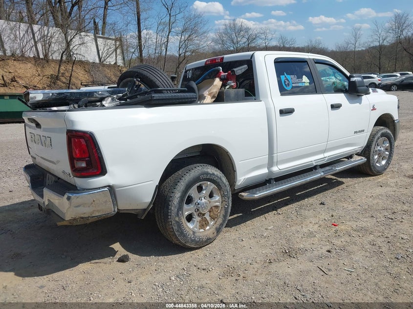 2025 Ram 2500 Ram Big Horn 4X4 6'4 Box white Lot 111044843358 Vin 3C63R5DL6SG530841
