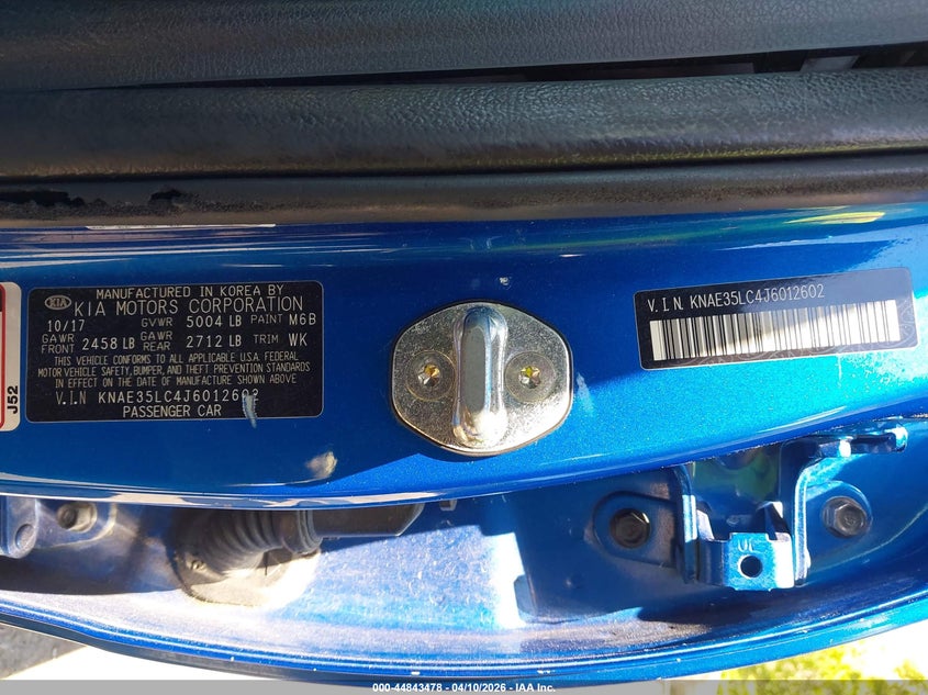 2018 Kia Stinger Gt VIN: KNAE35LC4J6012602 Lot: 44843478