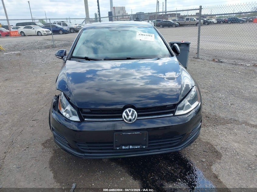 2016 Volkswagen Golf Tsi S 2-Door VIN: 3VW917AU8GM001626 Lot: 44843504