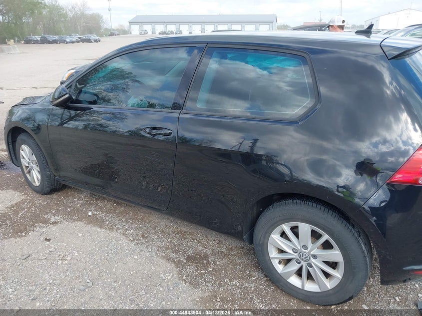 2016 Volkswagen Golf Tsi S 2-Door VIN: 3VW917AU8GM001626 Lot: 44843504