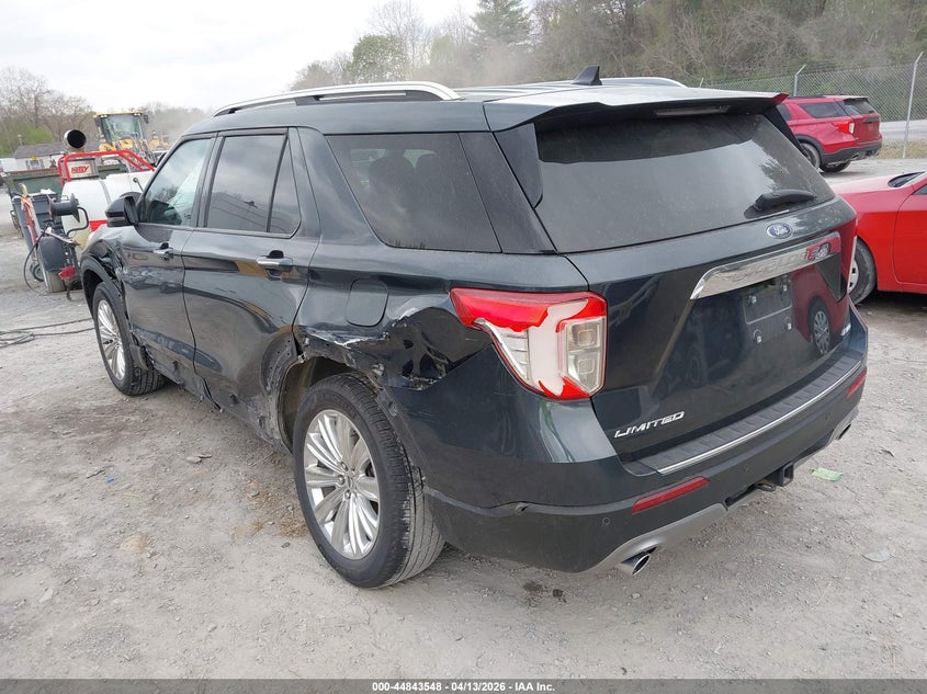 1FMSK8FH9NGA61291 2022 Ford Explorer 2.3 Limited blue