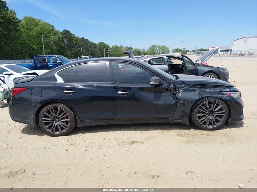 2017 Infiniti Q50 3.0T Red Sport 400 VIN: JN1FV7AP4HM850835 Lot: 44843580