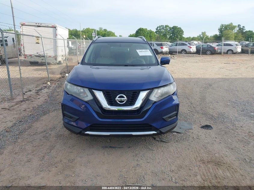 2017 Nissan Rogue 2.5 Sv blue Lot 111044843622 Vin KNMAT2MV2HP560490