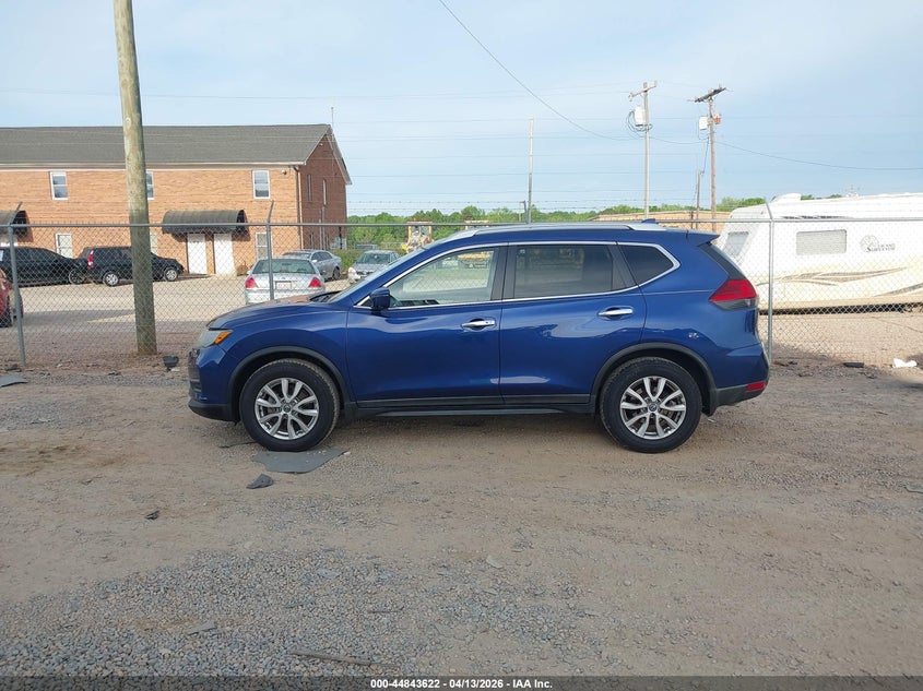 2017 Nissan Rogue 2.5 Sv blue Lot 111044843622 Vin KNMAT2MV2HP560490