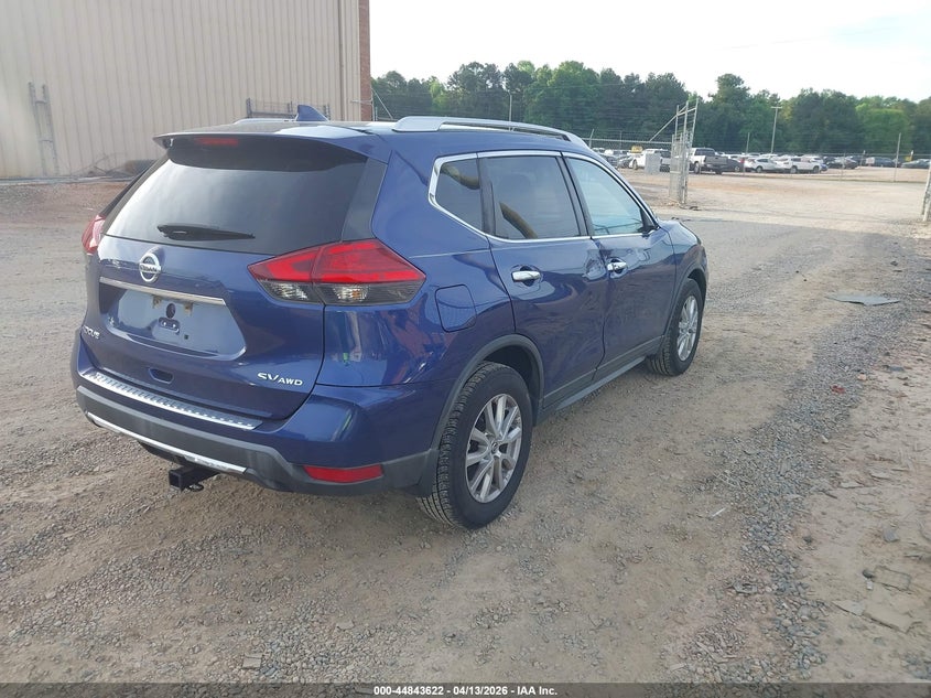 2017 Nissan Rogue 2.5 Sv blue Lot 111044843622 Vin KNMAT2MV2HP560490
