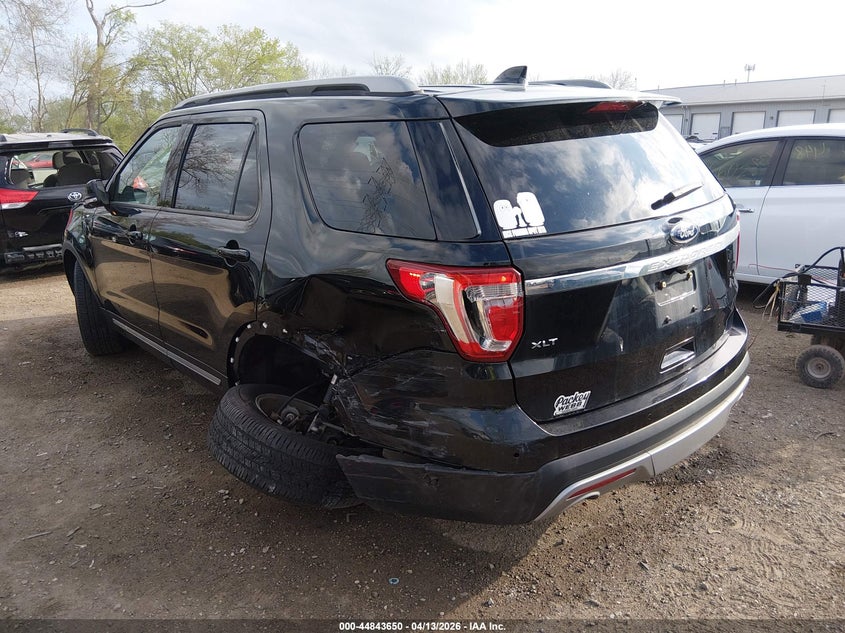 2017 Ford Explorer 3.5 Xlt black Lot 111044843650 Vin 1FM5K7D84HGD50500