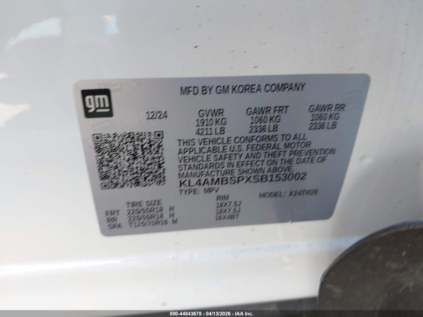 2025 Buick Encore Gx Preferred Fwd VIN: KL4AMBSPXSB153002 Lot: 44843678