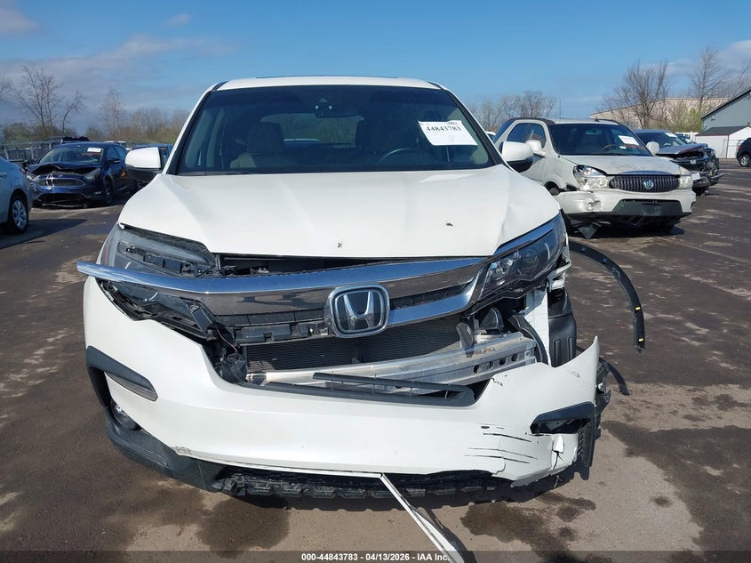 2019 Honda Pilot 3.5 Ex-L White Lot 111044843783 Vin 5FNYF5H5XKB032666