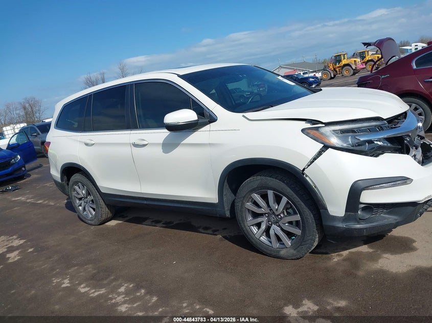 2019 Honda Pilot 3.5 Ex-L White Lot 111044843783 Vin 5FNYF5H5XKB032666