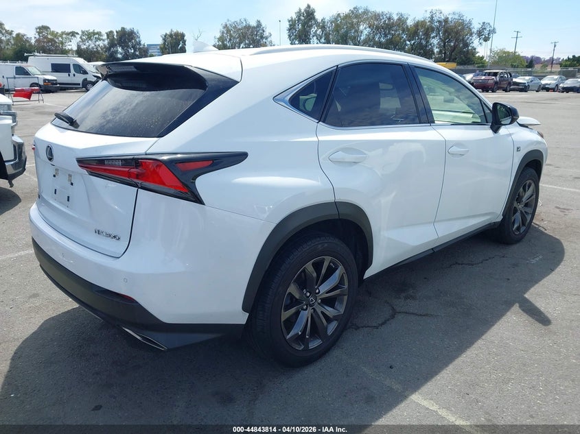 Vin: jtjsarbz6m5022564, lot: 45341122, lexus nx 300 f sport 20214