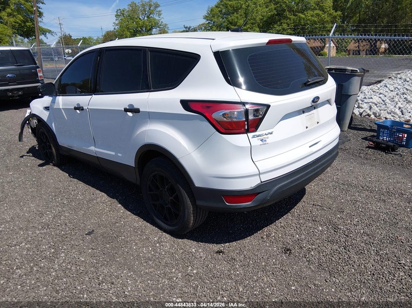 2017 Ford Escape 2.5 S white Lot 111044843833 Vin 1FMCU0F73HUD21035