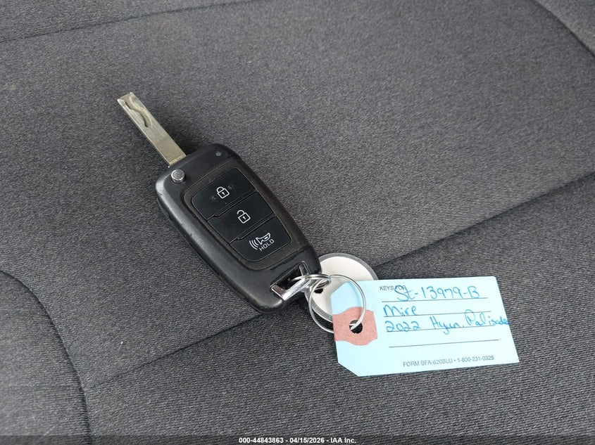 2022 Hyundai Palisade Se VIN: KM8R1DHE3NU475858 Lot: 44843863