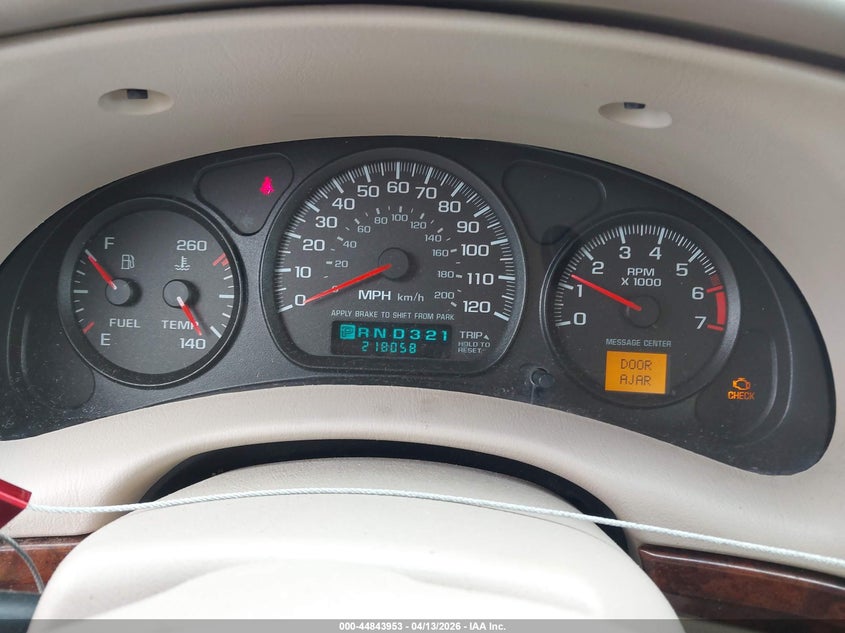 2001 Chevrolet Impala Ls VIN: 2G1WH55K219250009 Lot: 44843953