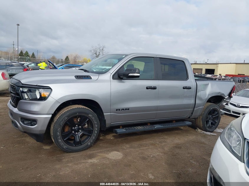 2024 Ram 1500 5.7 Ram Big Horn 4X4 5'7 Box silver Lot 111044844025 Vin 1C6SRFFT5RN142726