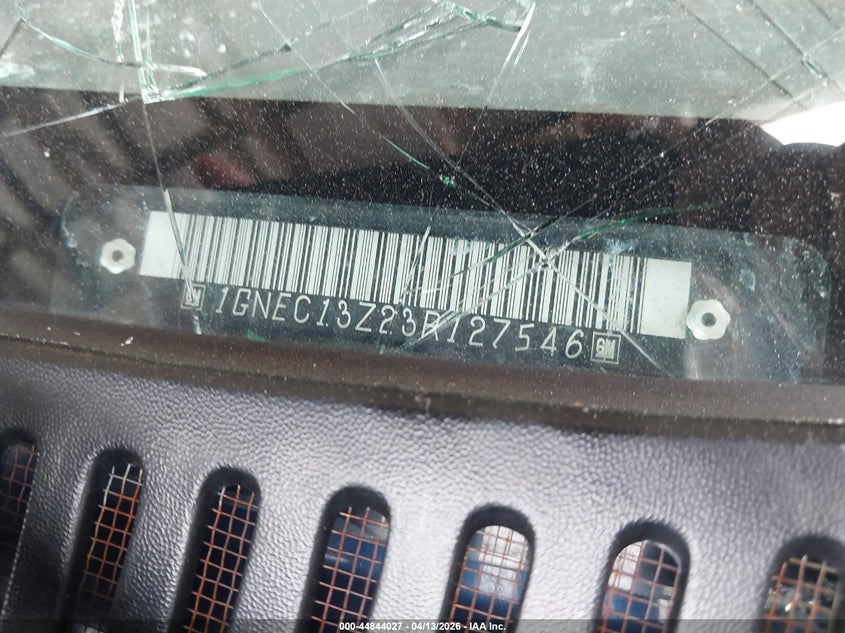 2003 Chevrolet Tahoe Ls VIN: 1GNEC13Z23R127546 Lot: 44844027