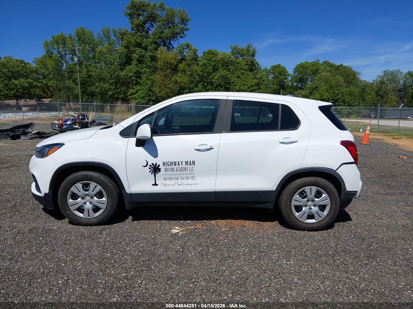 2019 Chevrolet Trax Ls VIN: 3GNCJKSB6KL141222 Lot: 44844251