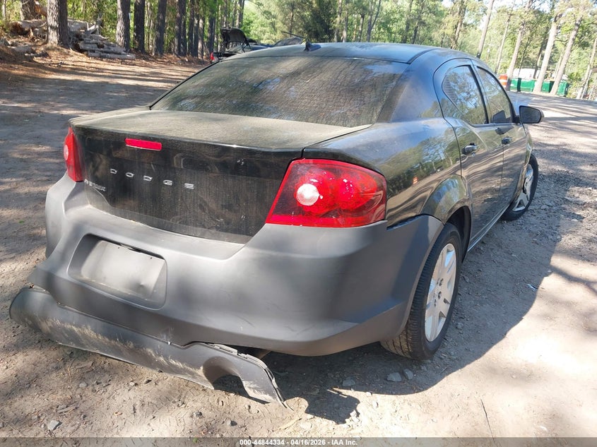 Vin: 1c3cdzab0dn544386, lot: 45341642, dodge avenger se 20134