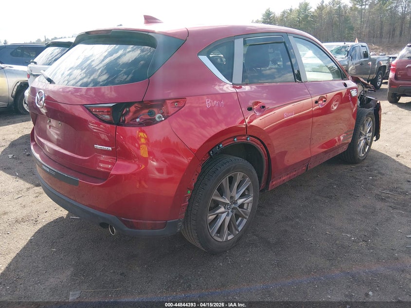 2021 Mazda Cx-5 2.5 Cx-5 Grand Touring red Lot 111044844393 Vin JM3KFBDM1M1422169