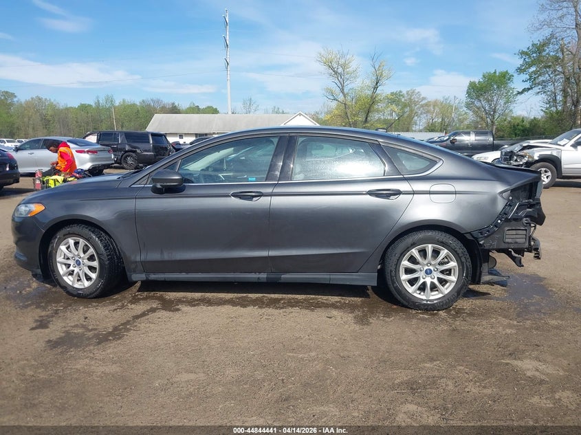 2015 Ford Fusion 2.5 S grey Lot 111044844441 Vin 3FA6P0G78FR287448