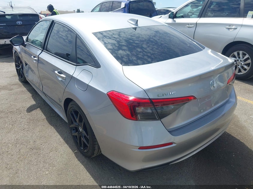 2023 Honda Civic 2.0 Sport Silver Lot 111044844525 Vin 2HGFE2F50PH510320