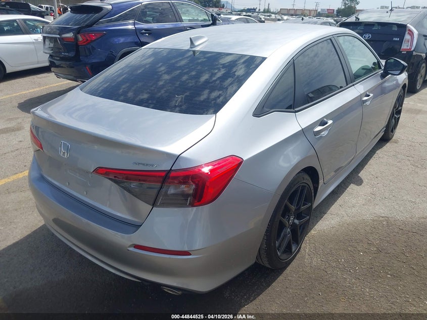 2023 Honda Civic 2.0 Sport Silver Lot 111044844525 Vin 2HGFE2F50PH510320