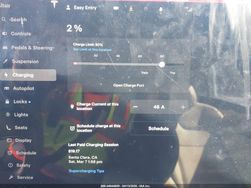 2022 Tesla Model S Dual Motor All-Wheel Drive VIN: 5YJSA1E50NF459067 Lot: 44844659