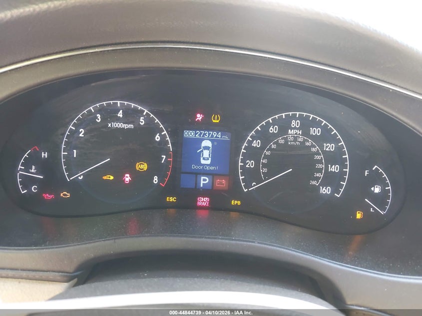 2010 Hyundai Genesis 4.6 VIN: KMHGC4DF7AU108102 Lot: 44844739