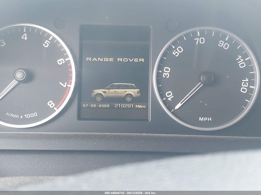 2010 Land Rover Range Rover Sport Hse VIN: SALSK2D44AA245416 Lot: 44844742