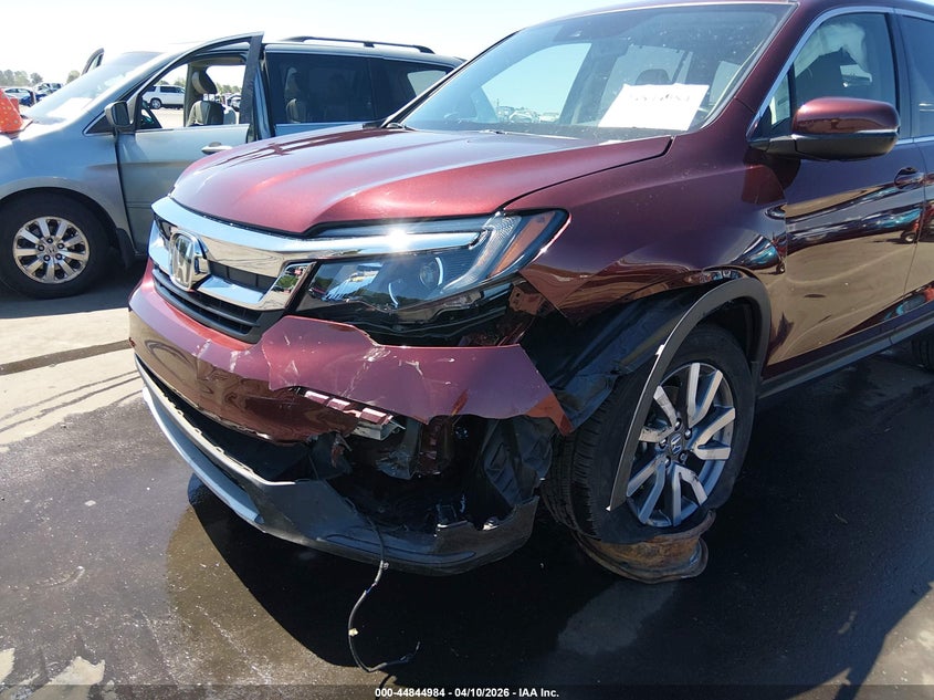 2021 Honda Pilot 3.5 2Wd Ex-L red Lot 111044844984 Vin 5FNYF5H56MB022915
