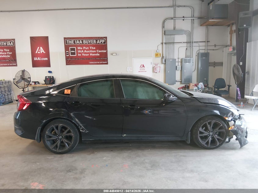 2020 Honda Civic 2.0 Sport black Lot 111044845012 Vin 19XFC2F85LE023330