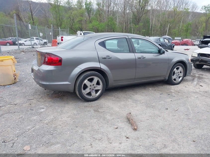 2013 Dodge Avenger Se VIN: 1C3CDZABXDN687880 Lot: 44845019