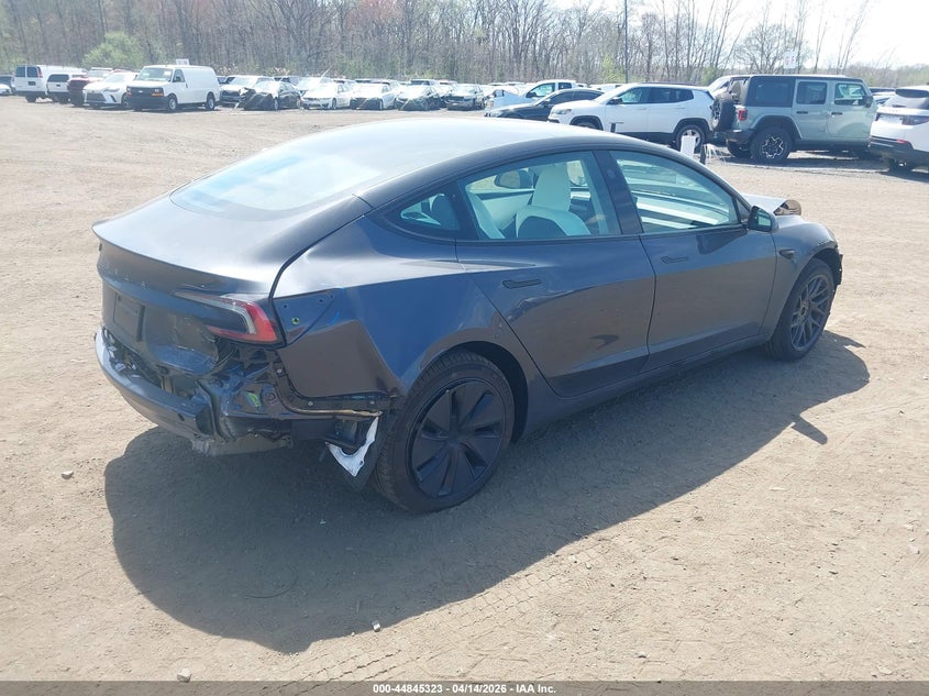 2025 Tesla Model 3 Long Range Rear-Wheel Drive/Standard Rear-Wheel Drive grey Lot 111044845323 Vin 5YJ3E1EA1SF021630