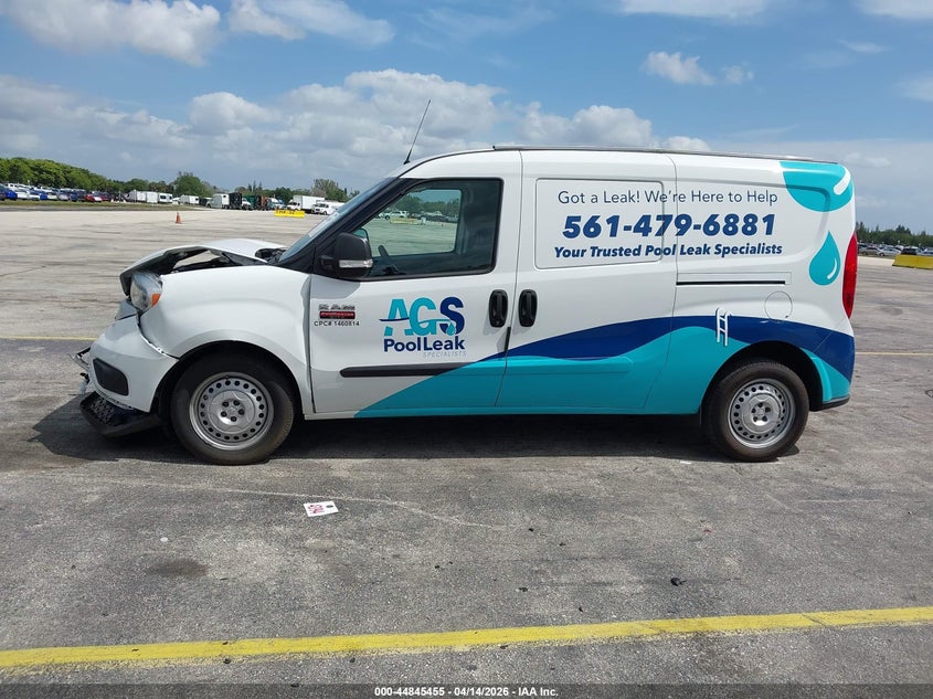 2022 Ram Promaster City Cargo Van VIN: ZFBHRFAB7N6W80661 Lot: 44845455