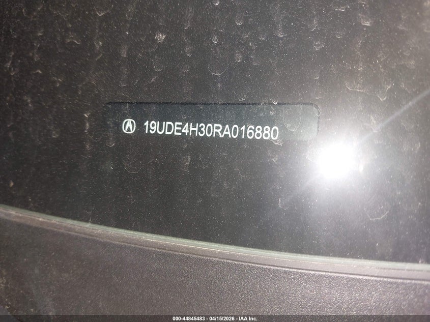 2024 Acura Integra A-Spec VIN: 19UDE4H30RA016880 Lot: 44845483