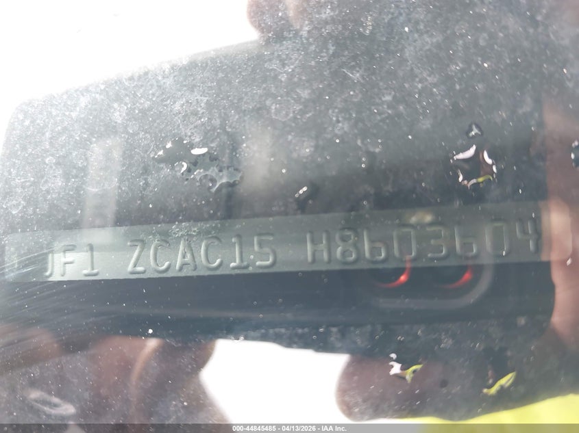 2017 Subaru Brz Limited VIN: JF1ZCAC15H8603604 Lot: 44845485