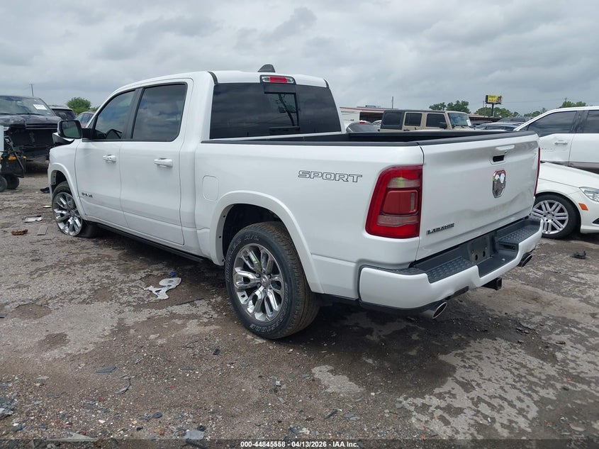 Vin: 1c6rrejt6mn769704, lot: 45342866, ram 1500 laramie  4x2 5'7 box 20213
