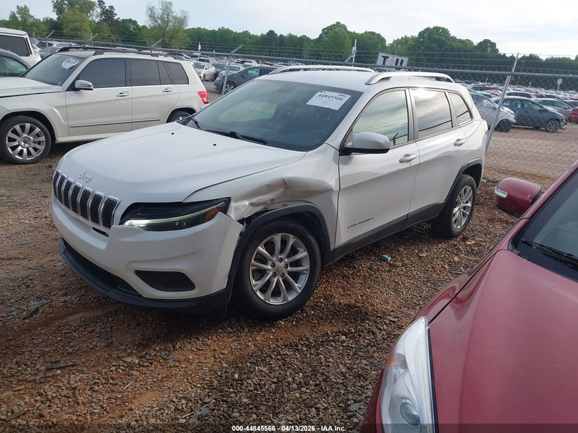 2020 Jeep Cherokee 2.4 Latitude Fwd white Lot 111044845566 Vin 1C4PJLCB3LD552762