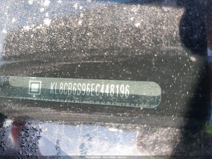 2014 Chevrolet Spark Ls Auto VIN: KL8CB6S96EC448196 Lot: 44845607