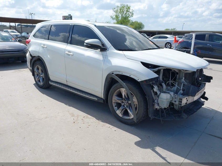 Vin: 5tdyzrfh2hs218279, lot: 45343000, toyota highlander limited platinum 2017 img_1