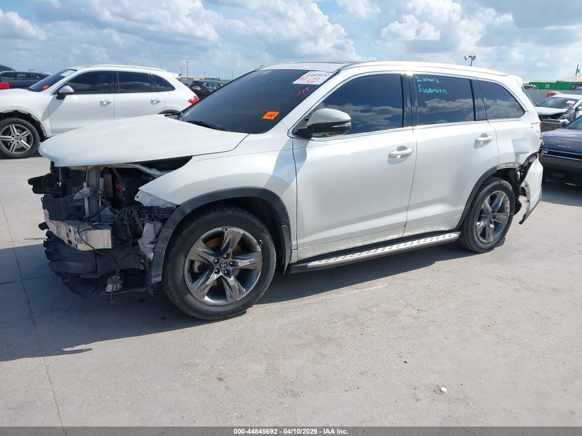 Vin: 5tdyzrfh2hs218279, lot: 45343000, toyota highlander limited platinum 20172