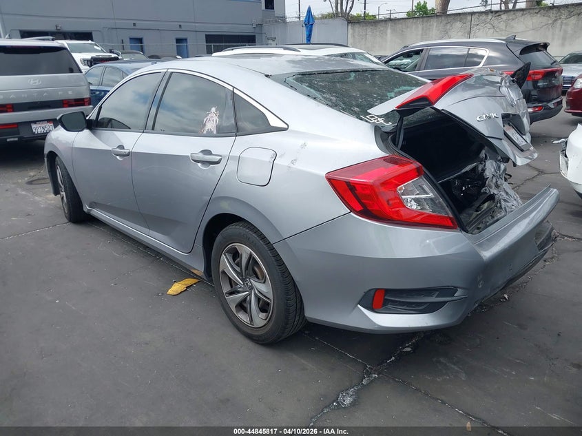2019 Honda Civic 2.0 Lx Grey Lot 111044845817 Vin 2HGFC2F66KH530059