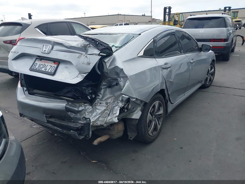 2019 Honda Civic 2.0 Lx Grey Lot 111044845817 Vin 2HGFC2F66KH530059