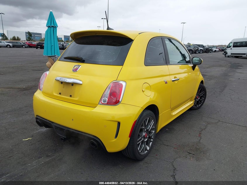 2017 Fiat 500 1.4 Abarth yellow Lot 111044845932 Vin 3C3CFFFH1HT621309