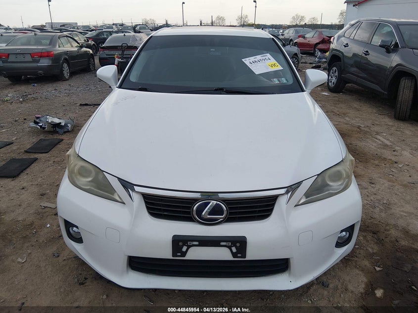 2012 Lexus Ct 200H Premium VIN: JTHKD5BH1C2081823 Lot: 44845954