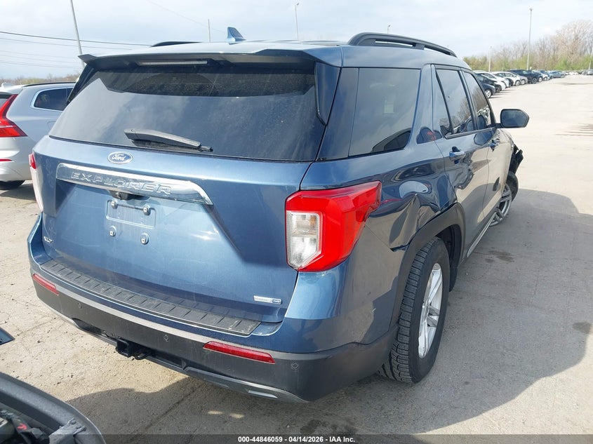2020 Ford Explorer 2.3 Xlt Blue Lot 111044846059 Vin 1FMSK8DHXLGC45073