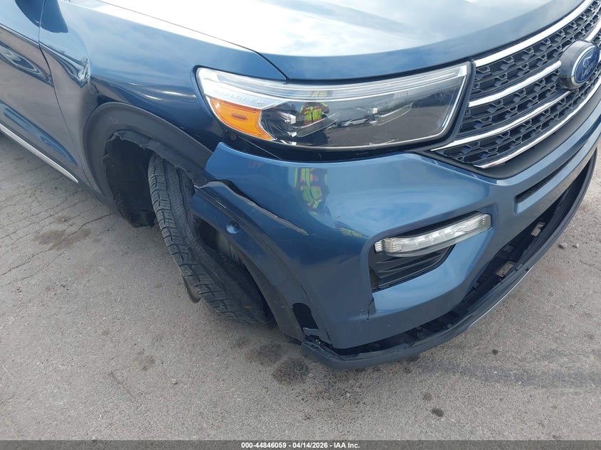 2020 Ford Explorer 2.3 Xlt Blue Lot 111044846059 Vin 1FMSK8DHXLGC45073