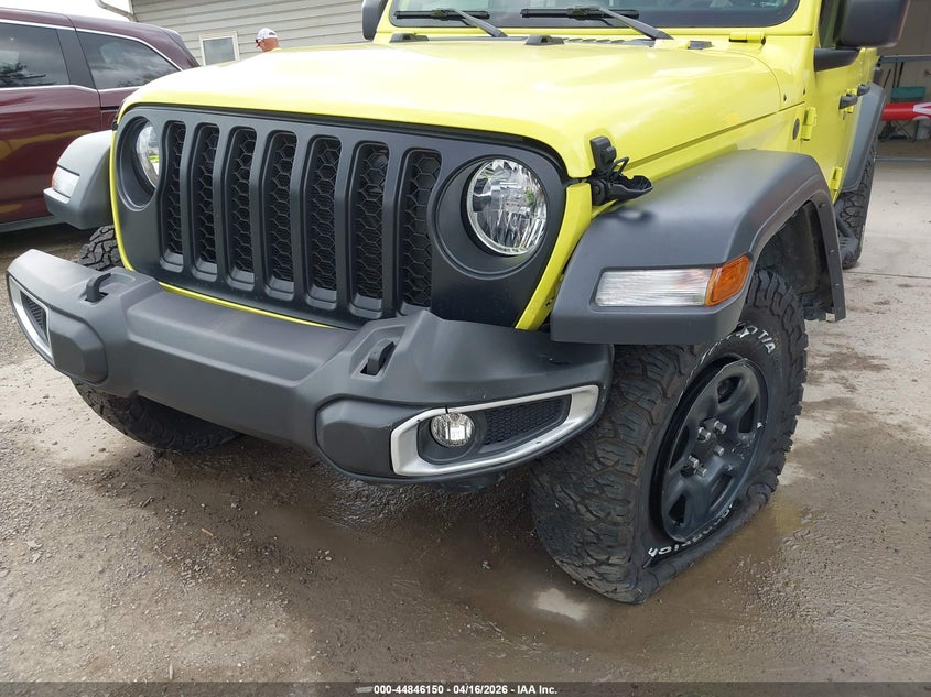 2023 Jeep Gladiator 3.6 Sport 4X4 yellow Lot 111044846150 Vin 1C6HJTAG0PL537884