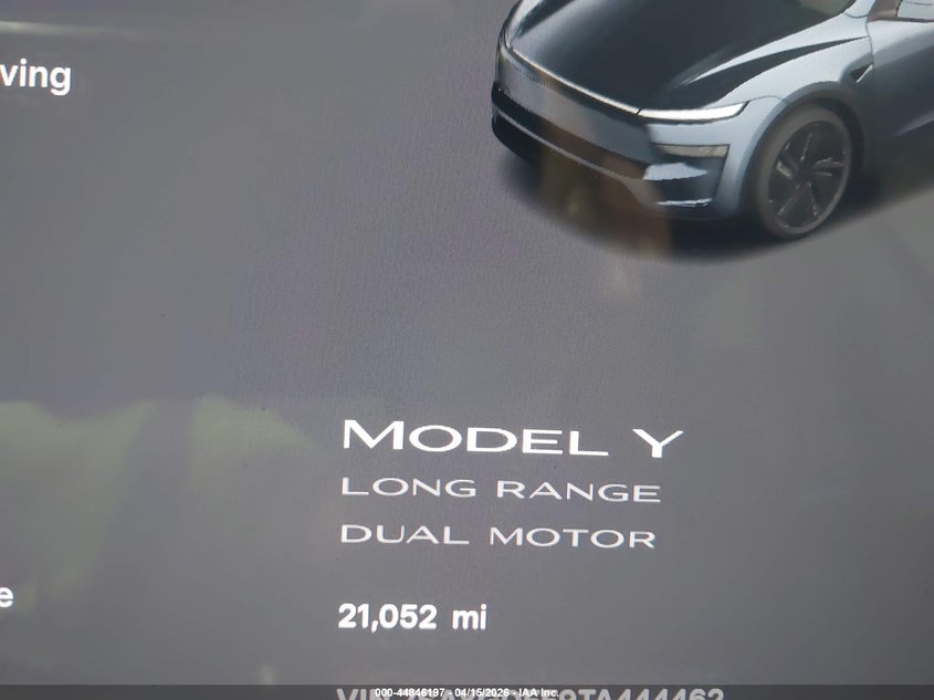 2026 Tesla Model Y All-Wheel Drive/Long Range Launch Series/Premium All-Wheel Drive VIN: 7SAYGDEE9TA444462 Lot: 44846197