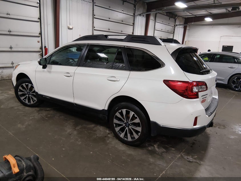 2016 Subaru Outback 2.5 2.5I Limited white Lot 111044846199 Vin 4S4BSBNC3G3282253